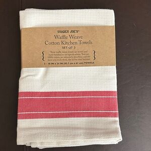 Trader Joe’s Waffle Weave Cotton Kitchen Towels, set of 3